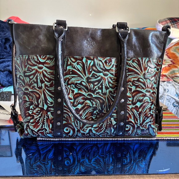 Patricia Nash Tooled Turquoise Carducci - Picture 1 of 5